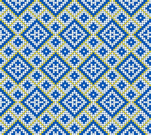 Naadloos patroon van Oekraïens ornament in etnische stijl identiteit vyshyvanka borduurwerk