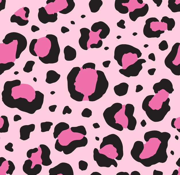 Naadloos patroon van roze luipaardprint
