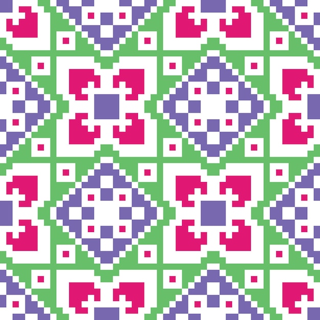 Vector naadloos pixel abstract patroon
