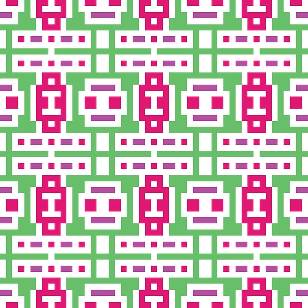 Vector naadloos pixel abstract patroon