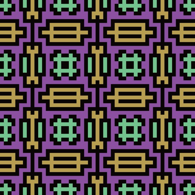 Naadloos pixel abstract patroon