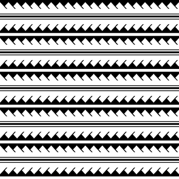 Vector naadloos zwart-wit geometrisch patroon