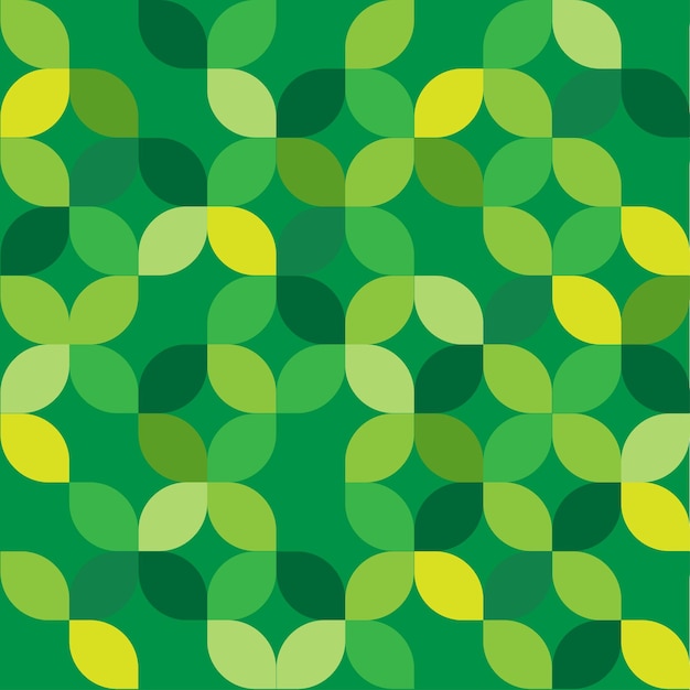 Naadloze abstracte groene blad textuur vector background
