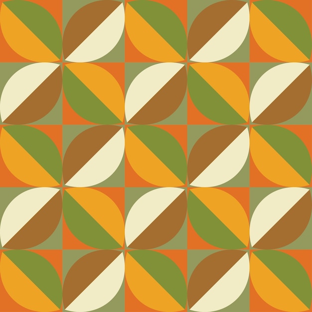 Naadloze abstracte herfst achtergrond herfst geometrisch patroon achtergrond abstracte bladtextuur
