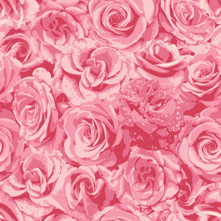 Vector naadloze achtergrond met bloemen rozen