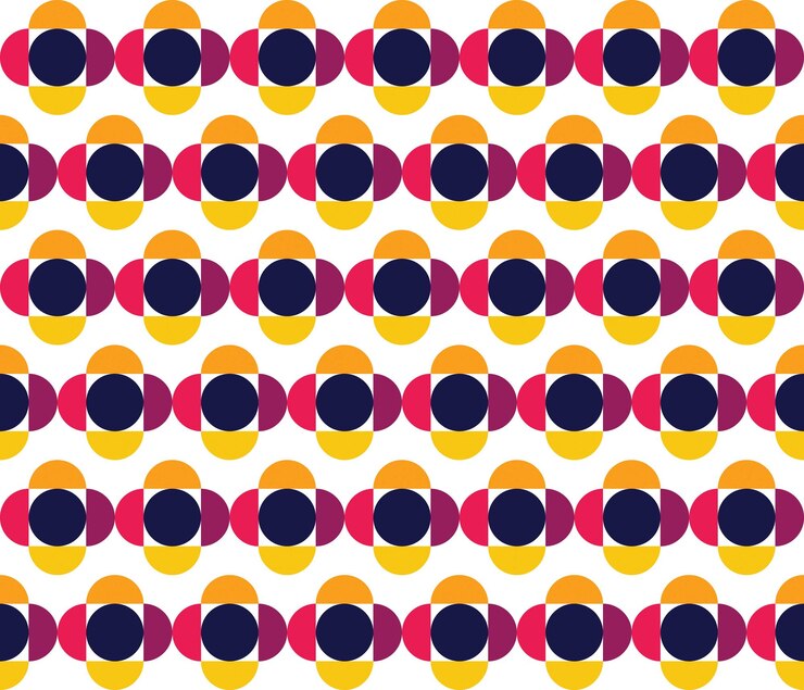 Vector naadloze achtergrond met kleurrijke abstracte vormen