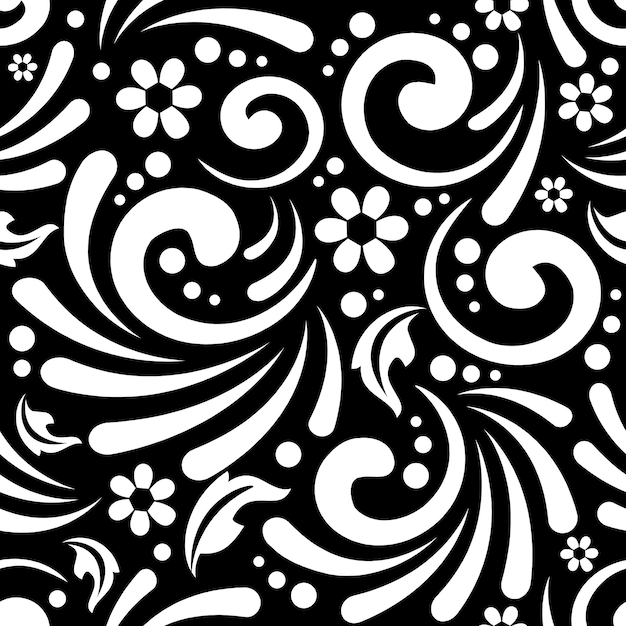 Naadloze bloemen abstract patroon trendy achtergrond achtergrond