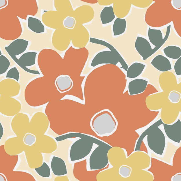 NAADLOZE BLOEMEN DITSY PRINT EN PATROON VECTOR KAN GEBRUIK WORDEN IN MEISJES EN VROUWEN DRAGEN