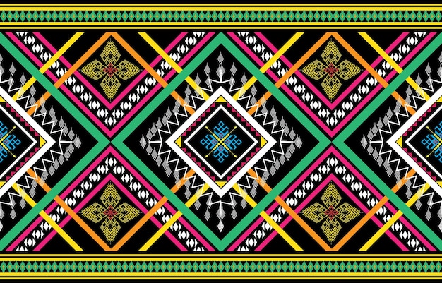 Vector naadloze decoratieve boho oude hand getekende etnische patroon. etnische tribale grenzen, tribal naadloos