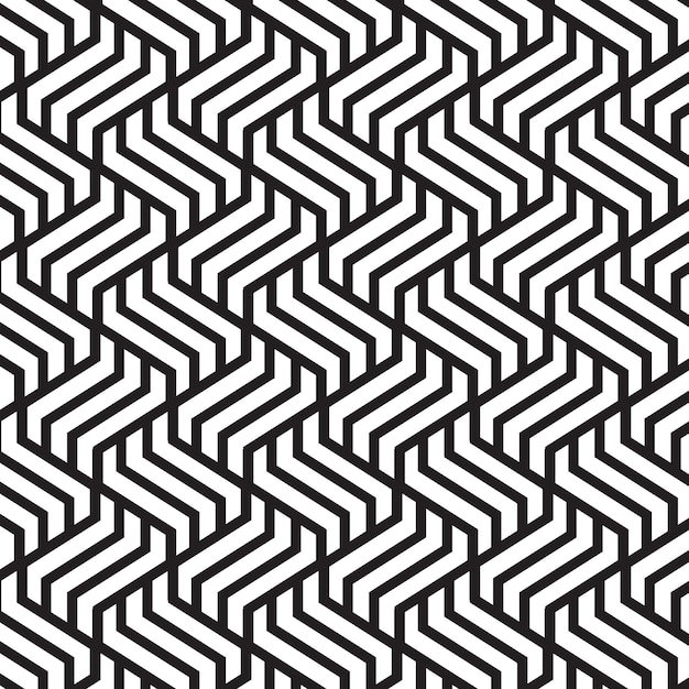 Naadloze geometrische met zigzag elementen vector achtergrond