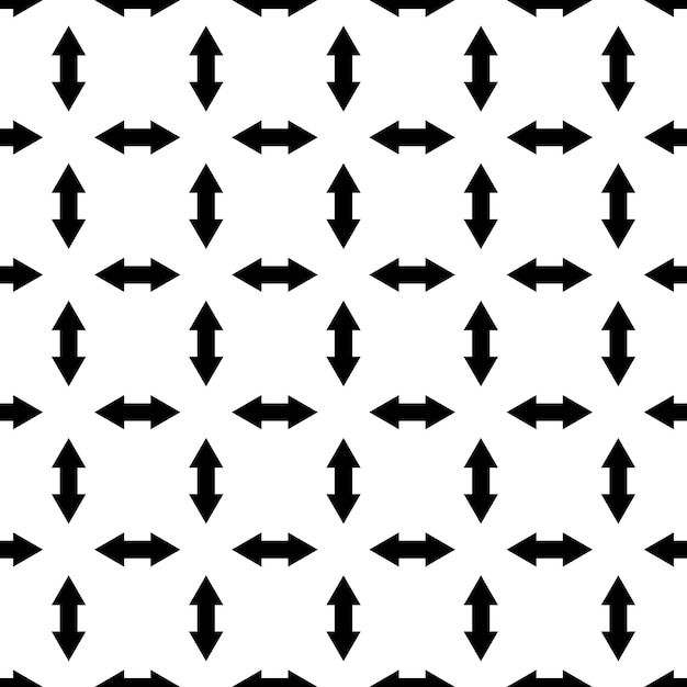Naadloze geometrische patroon index zwarte pijlen geven t richting zijwereld