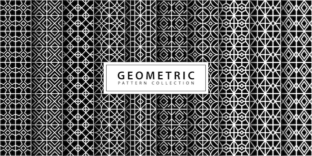 Vector naadloze geometrische patrooninzameling