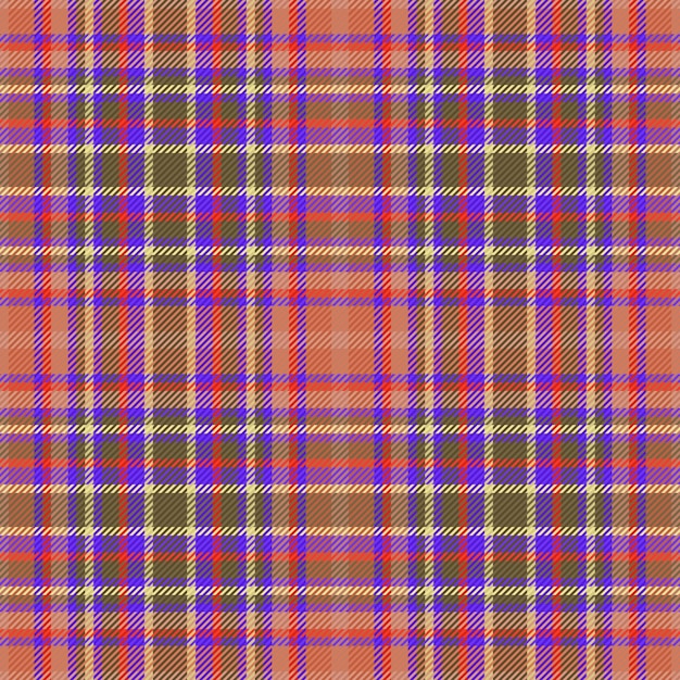 Naadloze geruite vector patroon textuur achtergrond Check textiel stof tartan