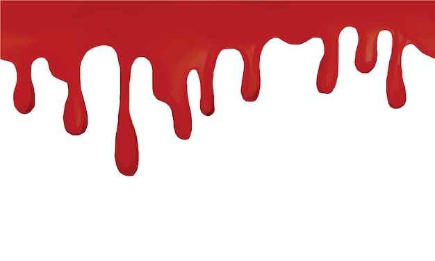 Naadloze grens frame patroon met druppels rode verf bloed tomatensap illustraties verspreiding