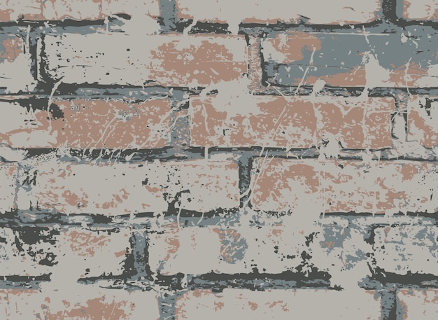 Vector naadloze patroon bakstenen muur