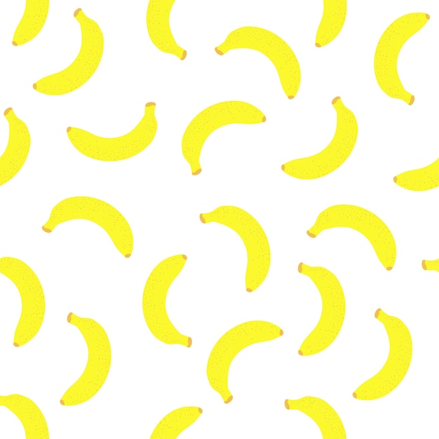 Naadloze patroon cartoon banaan vectorillustratie