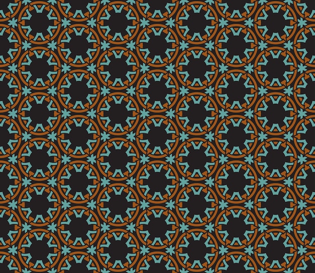 Naadloze patroon decoratieve symmetrieën ornament patroon vectorillustratie