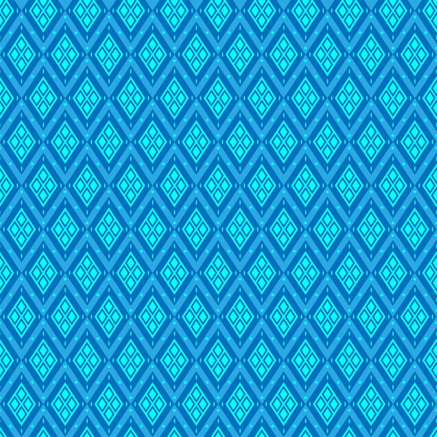 Naadloze patroon gloed blauw gradatie kleur achtergrond Afrikaanse etnische geometrische diamant vorm lijn stof naadloze patronen Ontwerp voor textiel behang kleding achtergrond Vector retro vintage kunst