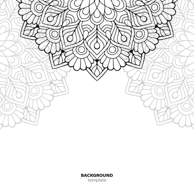 Naadloze patroon. mandala decoratief element.