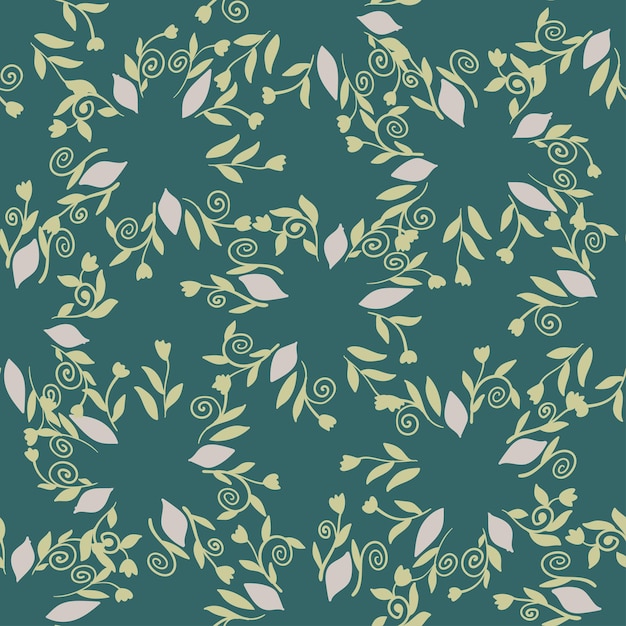 Naadloze patroon met bladeren Botanische element achtergrond Kleurrijke decoratieve textuur voor behang web textiel briefpapier