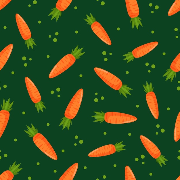 Naadloze patroon met oranje wortelen vectorillustratie voor stoffen texturen wallpapers