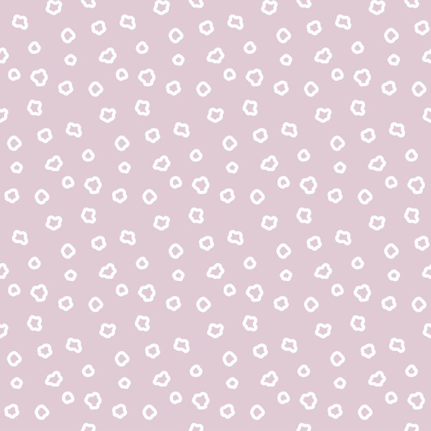 Naadloze patroon met witte abstracte vlekken op roze achtergrond voor uw ontwerp Inpakpapier