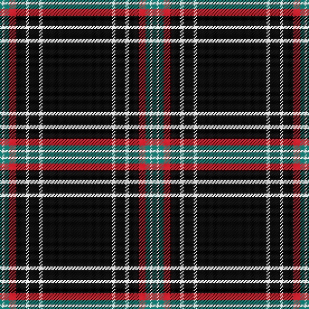 Naadloze patroon schotse tartan zwart