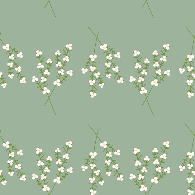 Naadloze patroon van abstracte beelden van een bloeiende tak van bloemen Herhaal textuur Hallo lente