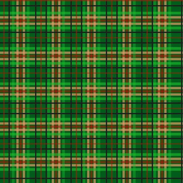 Vector naadloze patroon van schotse tartan geruite stof textuur platte achtergrond van gestreepte textiel print