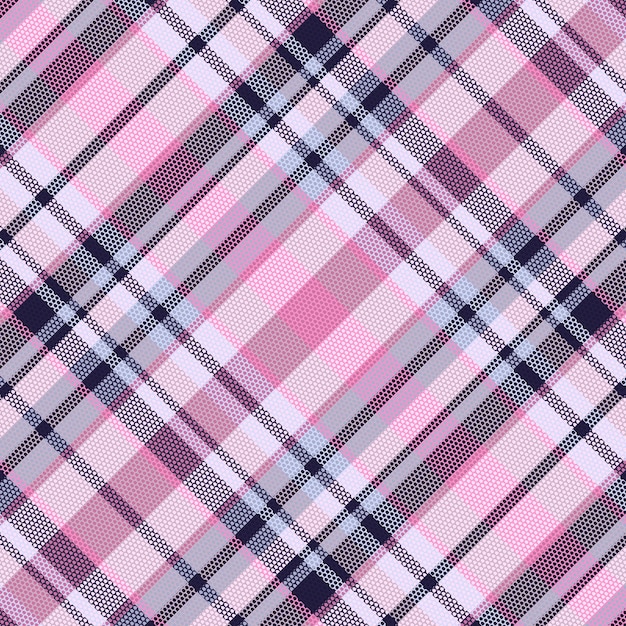 Naadloze tartan geruite patroon achtergrond met vintage kleur. Vector illustratie.