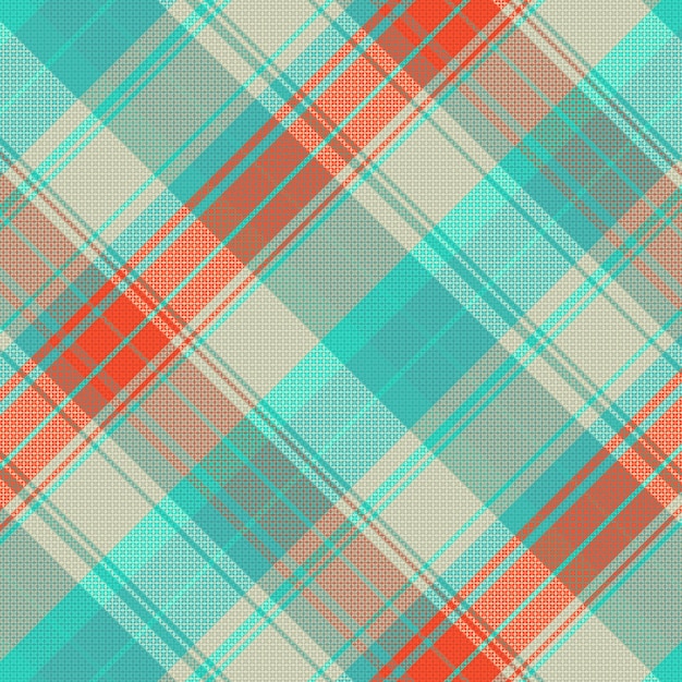 Naadloze tartan geruite patroon achtergrond met vintage kleur. vector illustratie.