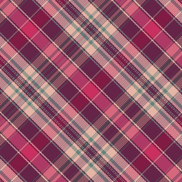 Naadloze tartan geruite patroon achtergrond met vintage kleur. Vector illustratie.