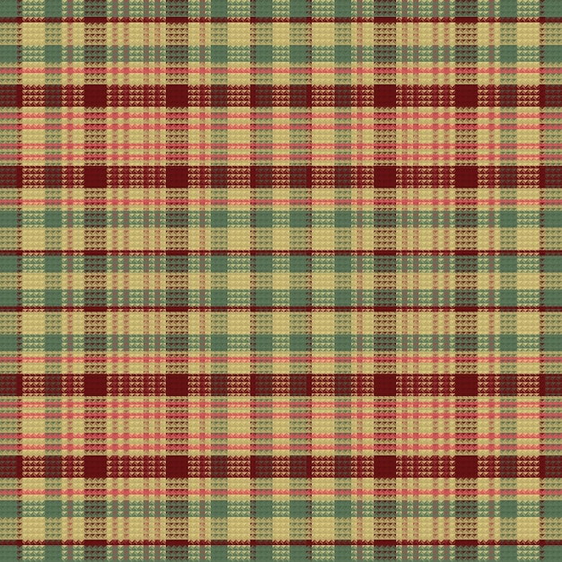 Naadloze tartan geruite patroon achtergrond met vintage kleur vector illustratie