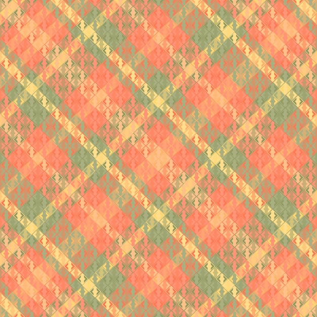 Naadloze tartan geruite patroon met textuur en pastelkleur