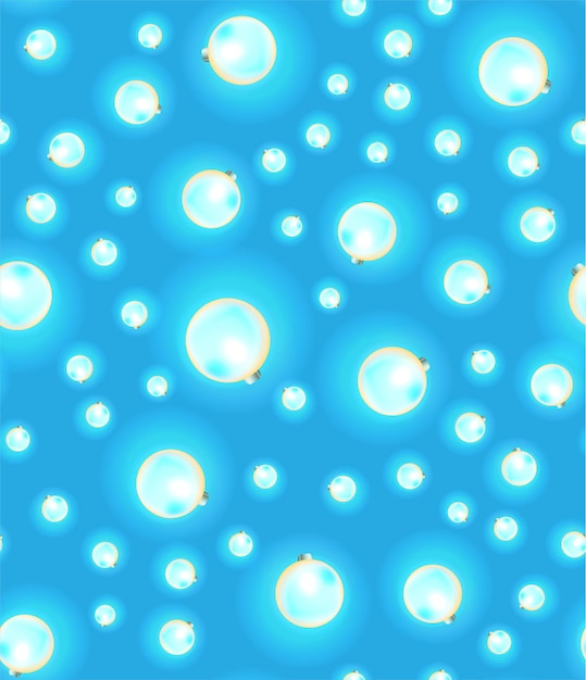 Naadloze textuur met lichtslingers op blauwe achtergrond voor uw creativiteit