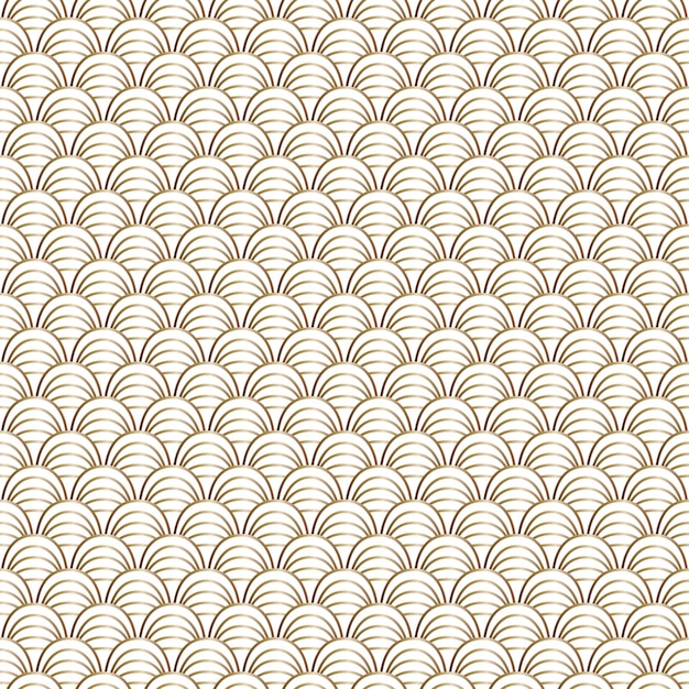 Naadloze trendy abstracte geometrische patroon art deco stijl gradiënt goud witte achtergrond