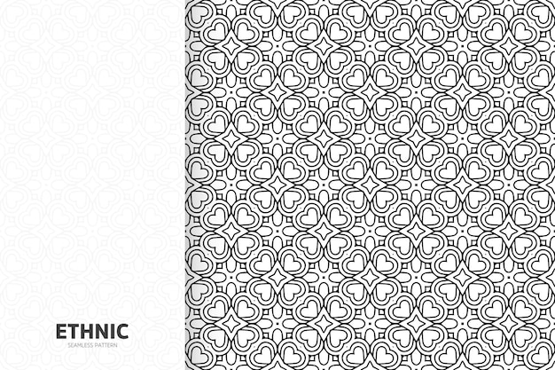 Naadloze tribal textuur geometrisch ontwerp hand tekenen