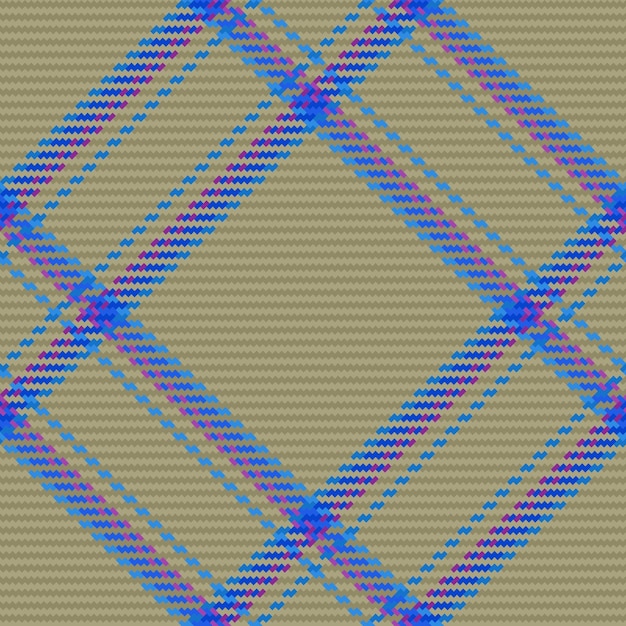 Naadloze vector patroon Geruite textuur stof Tartan check achtergrond textiel