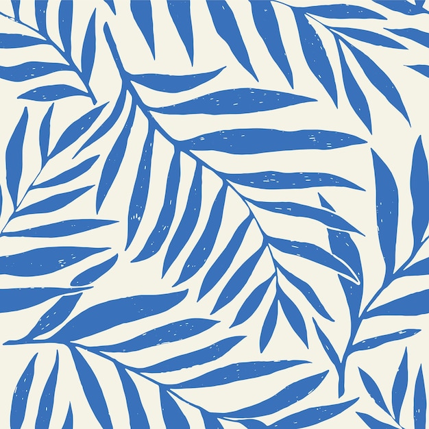 Vector naadloze vector patroon palm dypsis bladeren zomer palmbladeren tropische stof ontwerp