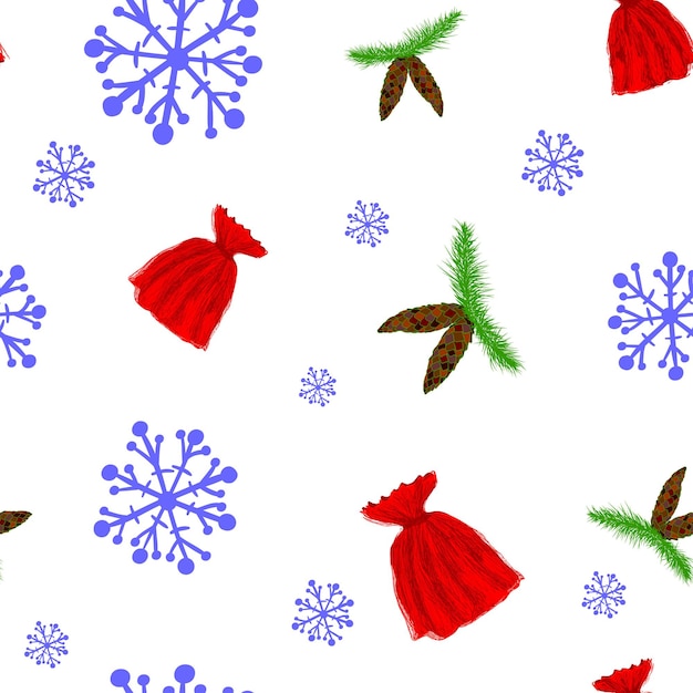 Naadloze Winter Patroon Achtergrond Met Sneeuwvlokken Kan Worden Gebruikt Voor Textiel Parer Plakboek Inpakpapier Web