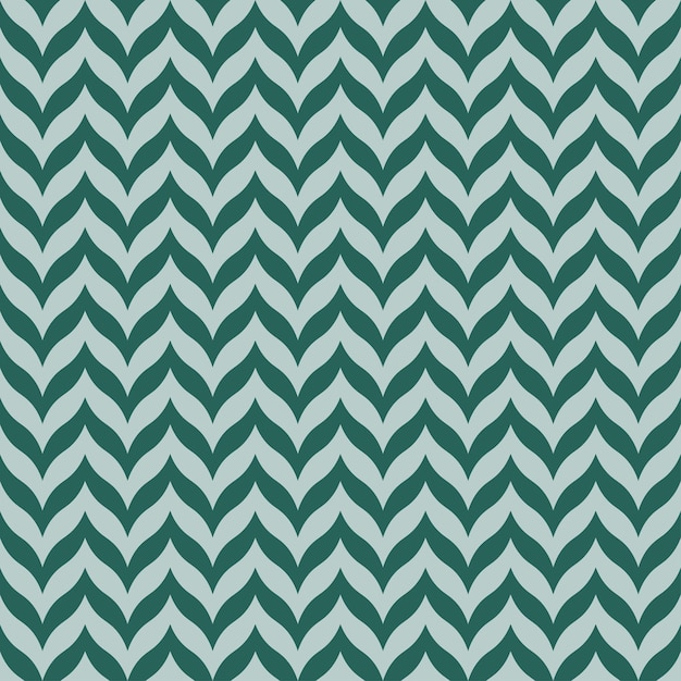 Naadloze witpatroon met groene chevron. Minimalistisch en kinderachtig design voor stof en textiel.