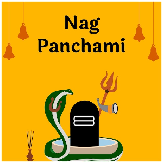 Naag Panchami Hindu Festival Vector Illustratie
