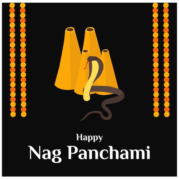 Naag Panchami Hindu Festival Vector Illustratie