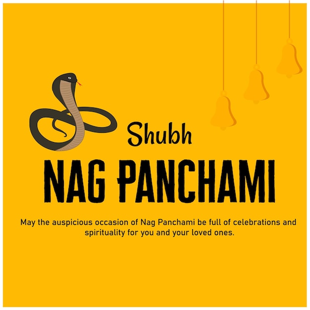 Naag panchami hindu festival vector illustratie