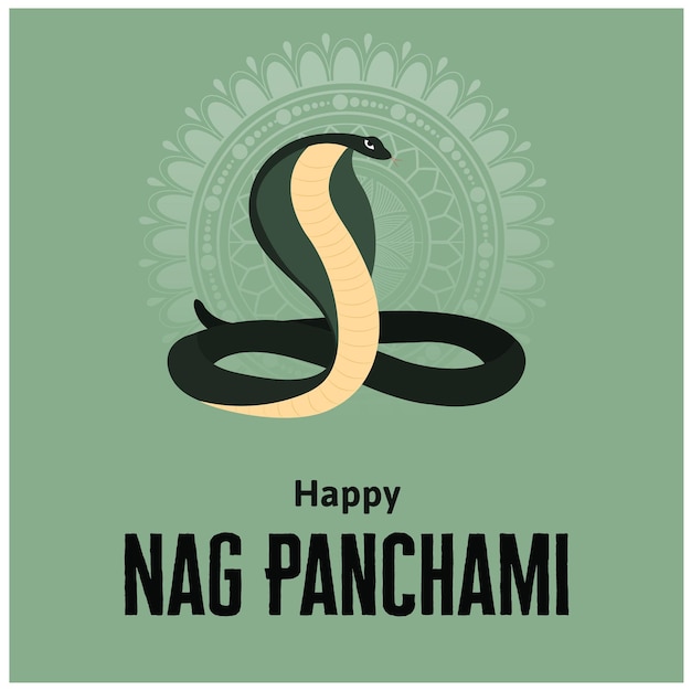 Naag Panchami Hindu Festival Vector Illustration