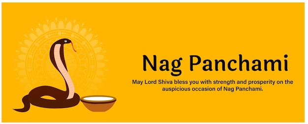 Naag Panchami Hindu Festival Vector Illustration