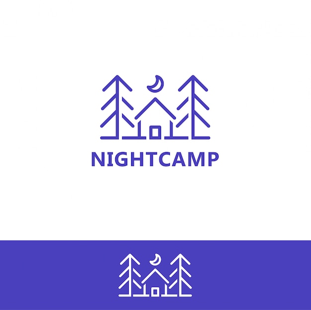 Nacht kamp logo pictogrammalplaatje