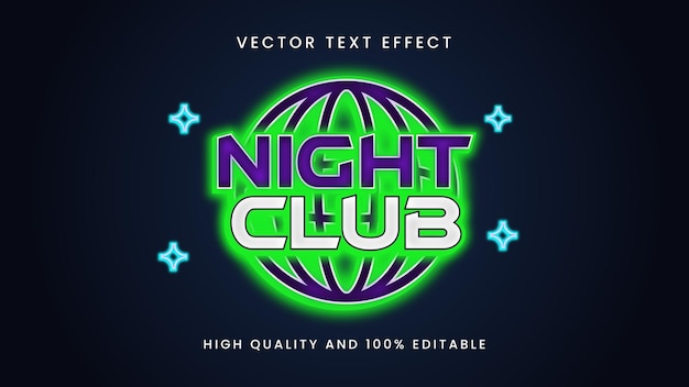 Nachtclub teksteffect