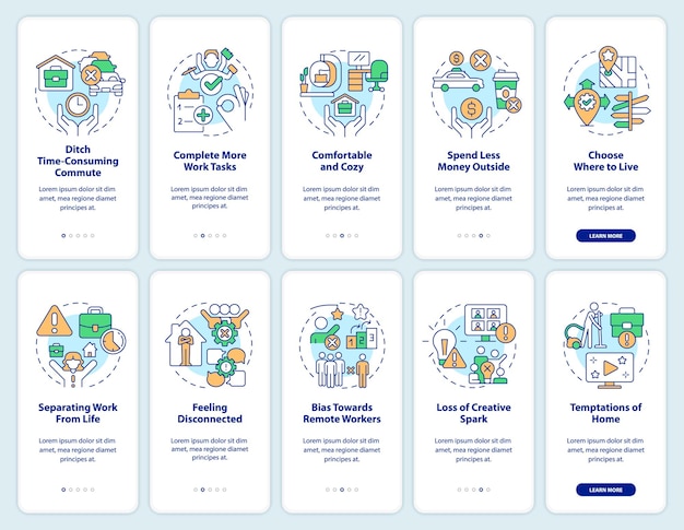 Nadelen en voordelen van het onboarding-scherm van de mobiele app op afstand