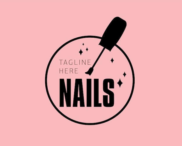 Vector nagels logo-ontwerper